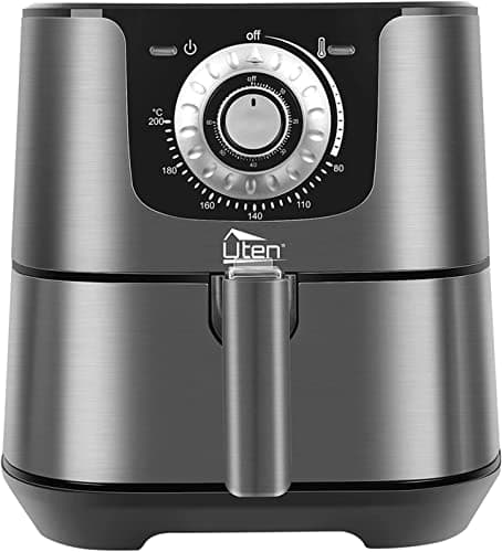 Image of Air Fryer Oven, Uten 5.5L Oil Free Air Fryers, Rapid Air Technology for Healthy Oil Free & Low Fat Cooking, Baking and Grilling with Recipe, 1700W