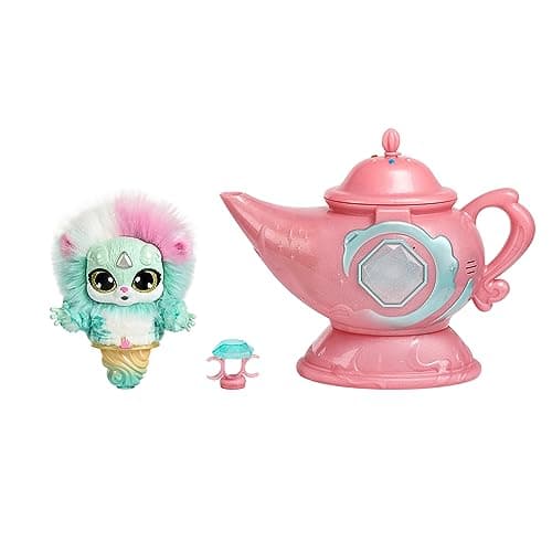 Image of Magic Mixies Magic Genie Lamp with Interactive 8" Plush Toy and 60+ Sounds and Reactions. Reveal a Genie Mixie from The Real Misting Lamp. Gifts for Kids, Ages 5+ - Amazon Exclusive