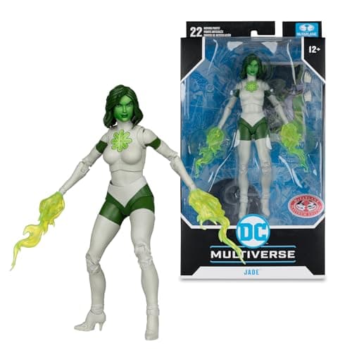 Image of McFarlane DC Multiverse Jade (Green Lantern Corps) 7in Action Figure Toys (Red Platinum Edition)