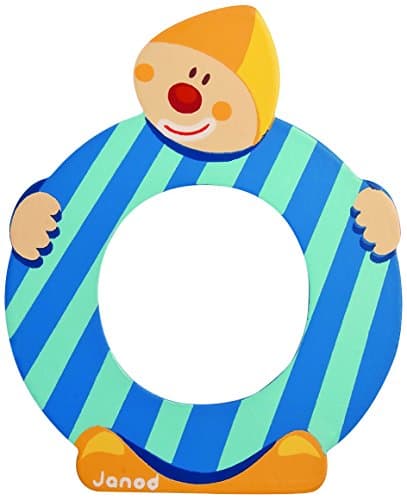 Image of Janod J04556 O B004XS8HK0 Wooden Clown Letter, Multicolour