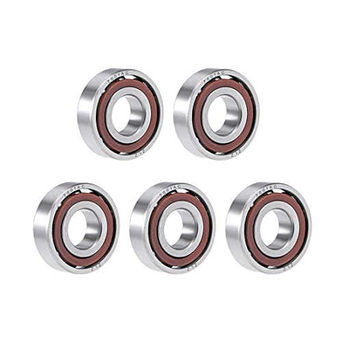 Image of uxcell 7001AC Angular Contact Ball Bearing 12x28x8mm, Single Row, Open, 25° Contact Angle 5pcs