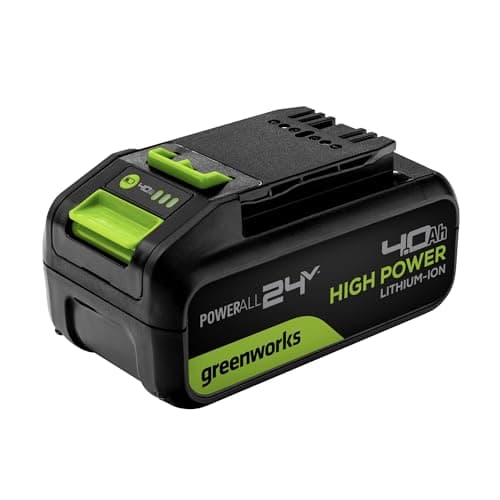 Image of Greenworks 24 V 4Ah Battery High Power Rechargeable Lithium-Ion Battery Compatible With All Devices of the 24 V Greenworks Tools Series-G24B4HP1100