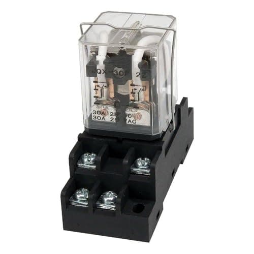 Image of JQX-30F 30A Electromagnetic Relay With Socket Base DPDT High Power Relay JQX-30F-2Z AC 220V 110V DC 24V 12V spare parts(110VAC)