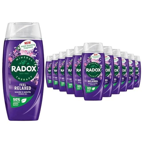 Image of Radox Mineral Therapy Shower Gel Blended with Minerals, and Mood Boosting Scents for Refreshing and Relaxing Shower Experience Bulk Buy (225ml, Pack of 12, Peppermint and Key Lime)