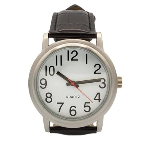 Image of Ravencourt Living Easy to Read Analogue Watch - Bold Hands and Numbers, Easy to Grip Crown, Available in 2 Sizes (Large)