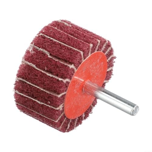 Image of Green Flap Wheel 50mm X 25mm With 6mm Shank P120 Grit Nylon Abrasive Mop For Metal Polishing And Wood Sanding On Curved Surfaces(P240 - Red 50mm×25mm)