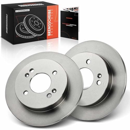 Image of Frankberg Brake Disc Set incl. 2x Discs Rear Solid Ø234mm Compatible with i10 PA Picanto TA Yes SA Replace# 5841107500,5841107300