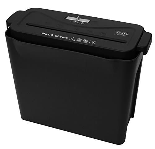Image of Sohler A4 Paper Electric Shredder Strip Cut Shredding Card Document Large 8 Litre Bin Machine Home Office SL-512SC