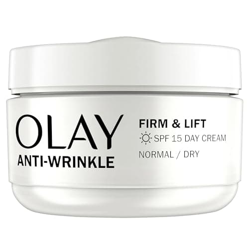 Image of Olay Anti-Wrinkle Firm & Lift Day Cream with SPF15, Helps to Visibly Reduce Fine Lines & Wrinkles and Protects Against Premature Signs of Ageing,50ml