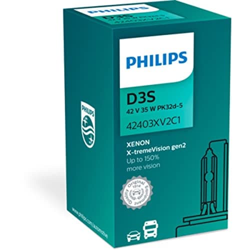 Image of Philips Xenon X-TremeVision Headlight Bulb D3S GEN2 up to 150% more vision, Xenon burner 42403XV2C1