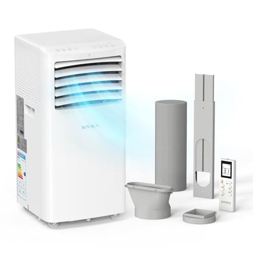 Image of Bonnlo 12000BTU Portable Air Conditioner, 5-in-1 Air Conditioning Unit, Heater 8500BTU, Dehumidifier, Fan, Sleep Mode with 2 Speeds - Remote Control and Digital Display, 24H Timer, Window kit