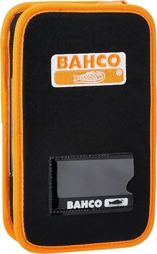 Image of Bahco 4750FB5A Small Hand Tool Organiser Storage Case Zipped Pouch 275 x 170 x 55mm