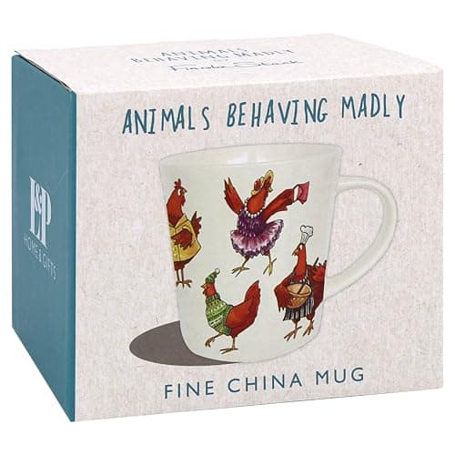 Image of The Leonardo Collection Finola Stack Chickens Mug for Home & Kitchen | Stylish Ceramic Mugs for Tea & Coffee | Lovely Cup Set for Mens Gifts & Birthday Gifts for Women