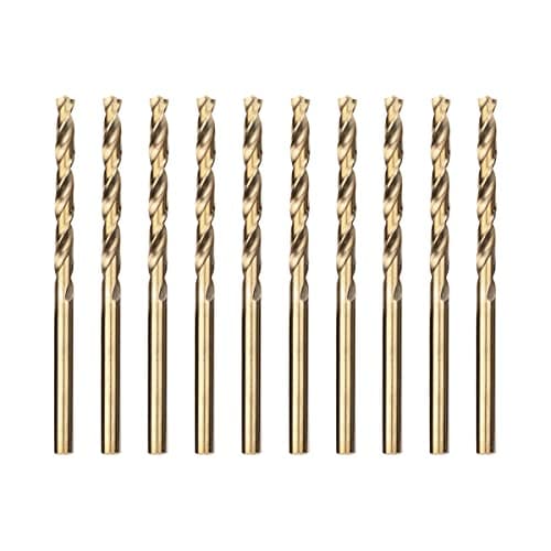 Image of Meccion HSS Cobalt Jobber Drill Bit for Drilling Stainless Steel and Metal (4.2mm x 75mm x 10pcs)