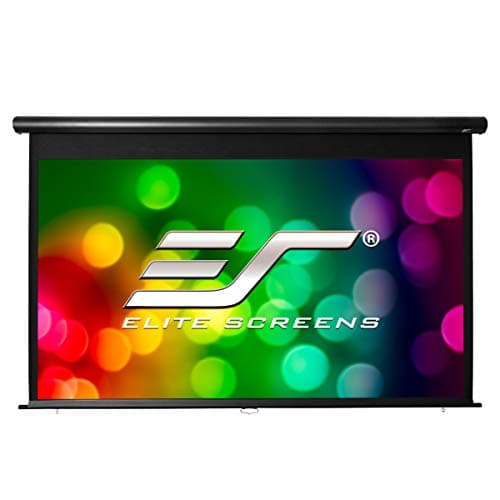 Image of Elite Screens Yard Master Manual Series, 100-inch Diagonal 16:9, Outdoor Pull Down Projection Manual Projector Screen with Auto Lock,OMS100HM