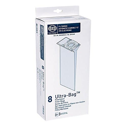 Image of SEB5093 Pack of 8 Paper Dust Bags for SEBO X & C Series Vacuum Cleaners