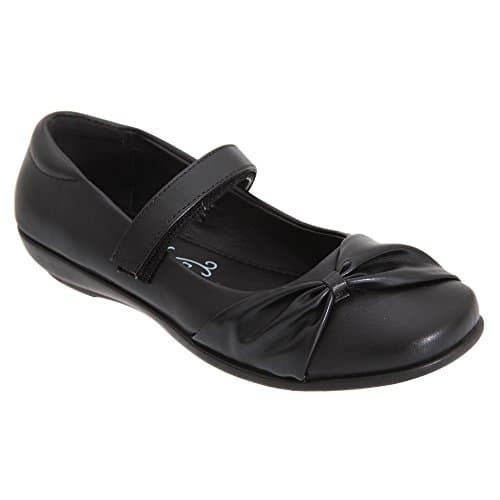 Image of Childs Girls Shoes U.S.Brass MARLIN Shoes - Black PU, Junior Kids UK 5 / EU 37