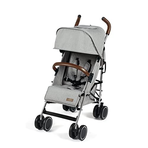 Image of Ickle Bubba Discovery Max Pushchair (Silver/Grey) – 6 Months to 22kg (Approx. 4 Years*), Lightweight & Compact Stroller, One-Hand Recline, UPF 50+ Hood, Luxury Footmuff, Cup Holder & Rain Cover