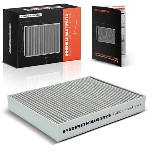 Image of Frankberg Cabin Air Filter Pollen Filter with Activated carbon filter Compatible with Cay.enne 92A 3.0L-4.8L Petrol 2010-2018 Tou.areg 7P5 7P6 3.0L-4.2L Petrol 2010-2018 Replace# 95857221900