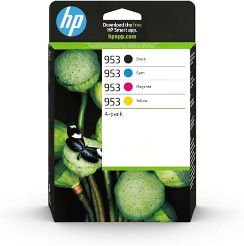 Image of HP 6ZC69AE 953 Original Ink Cartridges, Black/Cyan/Magenta/Yellow, Multipack