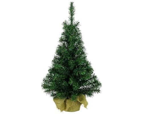 Image of Kaemingk Everlands Mini Tree In Jute Bag 60cm Artificial Christmas Tree