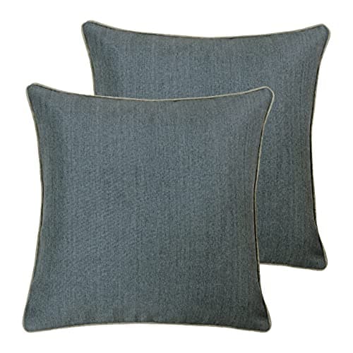 Image of Paoletti Bellucci Polyester Filled Cushions (Twin Pack), Polyester, Graphite/Tobacco