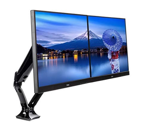 Image of iiyama DS3002C-B1 Dual Gas Spring Desk Mounting Arm - Black