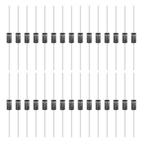 Image of sourcing map 30 Pcs 1N5408 Rectifier Diode, 3A 1000V DO-27 Electronic Silicon Diodes for Charger Industrial Power Adapter Supply Inverter Switching Power Supply