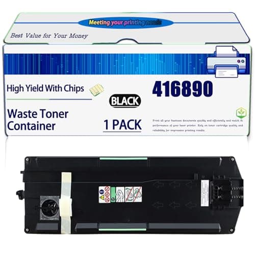 Image of Compatible for Ricoh 416890 Waste Toner Container Aficio MP C5503ZSP C2503SP C4503ZASP C6003SP C2503ZSP C4503ZSP C6003ZSP C3003SP C5503ASP Printers, High Yield 50000 Pages, with Chip (Black)