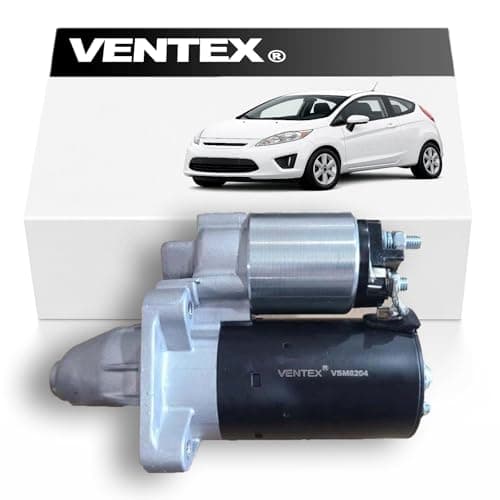Image of VENTEX® Starter Motor VSM8204 compatible with Ford petrol 1.25 1.4 1.5 1.6 Fiesta Focus B-Max C-Max Ecosport Mondeo + Volvo C30 S40 V50
