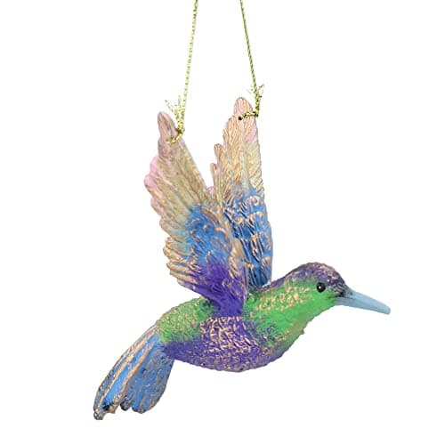 Image of Gisela Graham Colourful Hummingbird Christmas Tree Decoration
