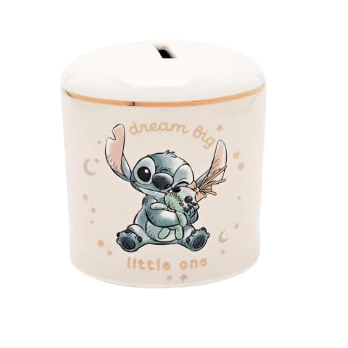Image of Disney Stitch Money Bank Magical Beginnings Ceramic Money Box Bank