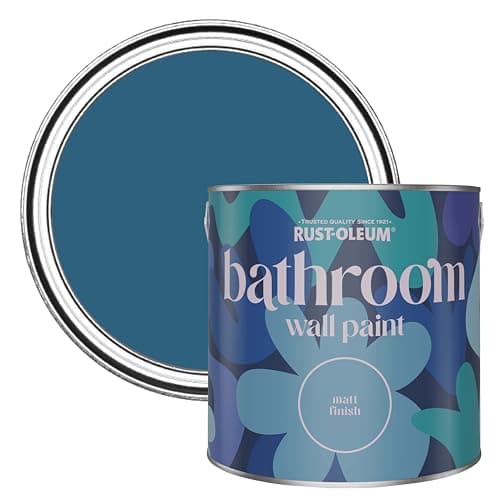 Image of Rust-Oleum Blue Water-Resistant Bathroom Wall & Ceiling Paint - Cobalt 2.5L