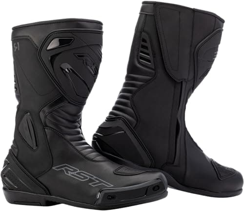 Image of RST S1 CE Mens Waterproof Motorcycle Motorbike Boots - Black (uk_footwear_size_system, adult, men, numeric, medium, numeric_12)