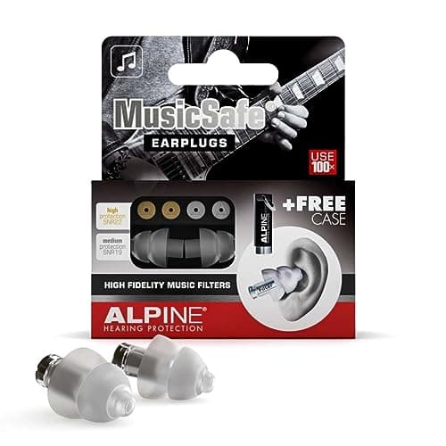Image of Alpine MusicSafe Ear Plugs Hearing Protection for Musicians - 2 Filter Sets and Accessories to Enhance Your Music-Making Experience - Hypoallergenic and Reusable earplugs