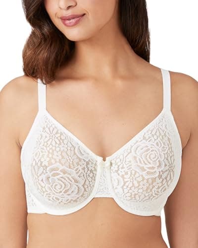 Image of Wacoal Women's Halo Underwire Bra Ivory off-white 36D