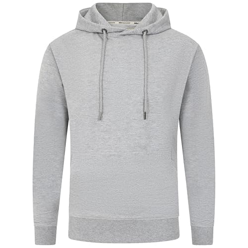 Image of Blu Apparel Men's Overhead Hoodie Hoodies for Men Activewear Midweight Hooded Sweatshirt (UK, Alpha, 3XL, Regular, Regular, Grey)