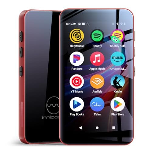 Image of MP3 Players with Bluetooth WIFI,160GB innioasis MP3 Players with Spotify, Spotify Kids, Pandora, Play Store, Parental Manager App, Calm, 4" HD Full Touch Screen MP4 Music Player for Kids (Black+Red)
