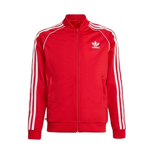 Image of adidas Red Boys' Track Top Jacket, Red, 11-12 ans
