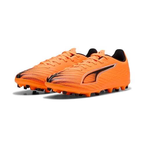 Image of PUMA Unisex Ultra 6 Play Multi-Ground Football Boots, Heat Fire-PUMA Black-Glowing Red, 6 UK
