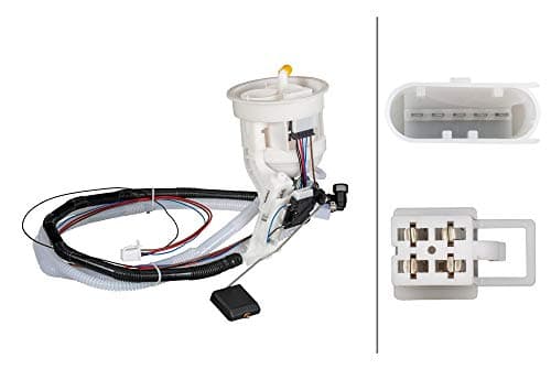 Image of HELLA 8TF 358 146-421 Sender Unit, fuel tank - Electric - 5-pin connector - without gasket / seal/with fuel sender unit - with pressure regulator