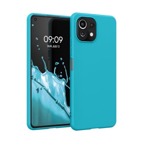 Image of kwmobile Case Compatible with Xiaomi 11 Lite (5G) NE/Mi 11 Lite (5G) Case - Soft Slim Protective TPU Silicone Cover - Cool Glacier