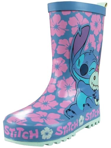 Image of Disney Stitch Wellies | Lilo And Stitch Girls Wellies | Kids Wellington Boots | Girls’ Boots | Blue Infant 10