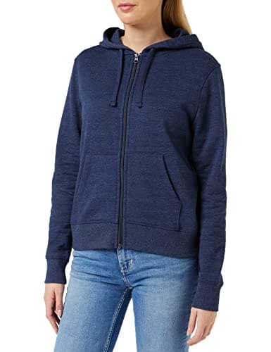 Image of Amazon Essentials Women's Fleece Full-Zip Hoodie (Available in Plus Size), Navy Heather, XS
