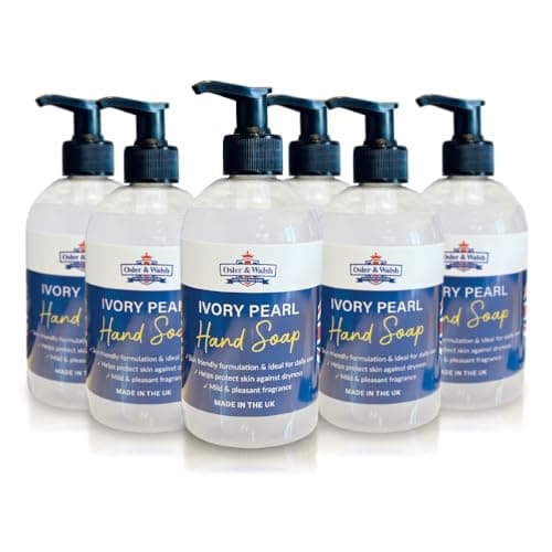 Image of Osler & Walsh Luxury Pearl Hand Soap - 500ml – 6 pack - Gentle Formula with Elegant Scent for Sensitive Skin, Refillable