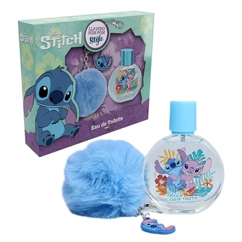Image of Disney Stitch Eau de Toilette Gift Set, 50ml, Keychain and Pom Pom Included