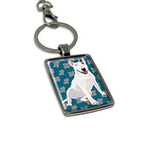 Image of Leslie Gerry English Bull Terrier Keyring Keychain Gift