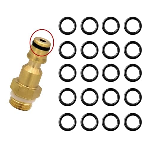 Image of 20Pcs O-Rings Rubber Washers,Rubber O-Rings for Pressure Washer, Seals Rubber Seals Gaskets for Automotive Faucet Pressure Washer Plumbing Air or Gas Repair Karcher K2 K3 K4 K5 K7 K4 (5mm ID)