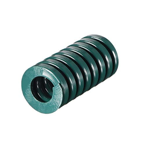 Image of sourcing map 20mm OD 40mm Long Spiral Stamping Heavy Load Compression Die Spring Green 1Pcs