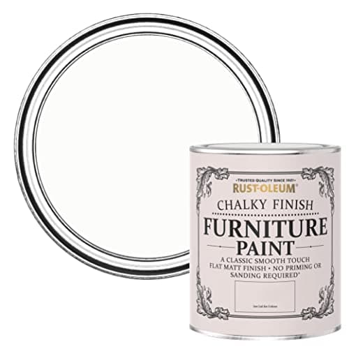 Image of Rust-Oleum Chalky Furniture Paint Chalk White 750ml